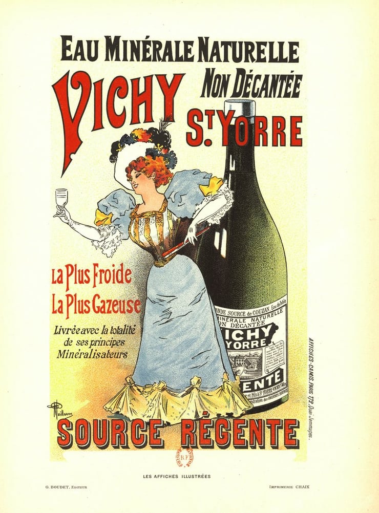 Vichy Huile de Table Poster